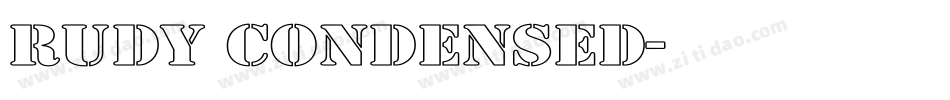 Rudy Condensed字体转换